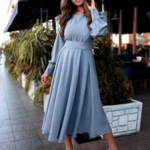 купить Платье VOLVIS 3155 42-44 Серое с голубым (2000000524344)