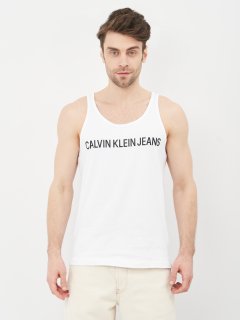 купить Майка Calvin Klein Jeans Institutional Logo Reg Tank J30J315249-YAF L Ck White (8719852659008)