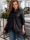 купить Туника из искусственной кожи Olliviya 8601 56 Черная (4821000062074)
