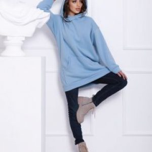 купить Туника ISSA PLUS 12281 XL Голубая (issa2000686042859)