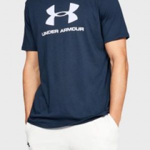 купить Футболка Under Armour Ua Sportstyle Logo Ss-Nvy 1329590-408 XXL Синяя (192564227891)