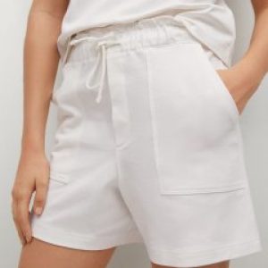 купить Шорты Mango 87079037-01 XL Белые (8445306818966)