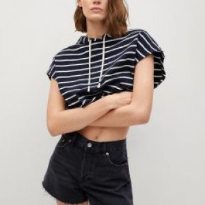 купить Шорты джинсовые Mango 87009031-TN 36 Черные (8445306690579)