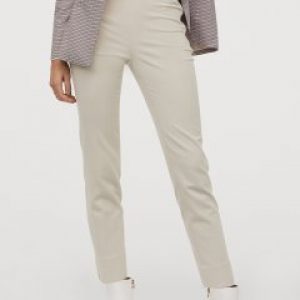 купить Брюки H&M 0655784-1 34 Светло-бежевые (СА2000001721575)