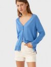 купить Кардиган Stradivarius 1512/102/045 M Голубой (SZ01512102045036)