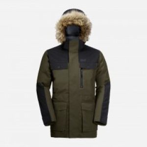 купить Парка Jack Wolfskin Glacier Bay Parka M 1113321-4144 XL Серо-зеленая (4060477915708)