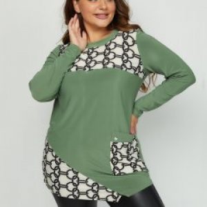 купить Туника Miledi Птичка 101612 64 Оливковая (MLD2000000079141)