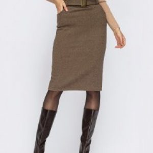 купить Юбка Dressa 55282 52 Коричневая (2000405804003_D)