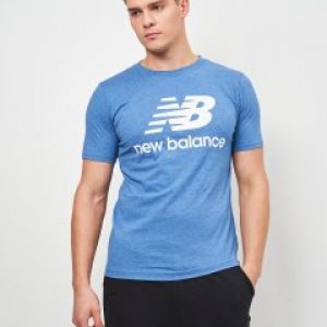 купить Футболка New Balance Ess Stacked Logo MT01575OBR S Индиго (195173324951)