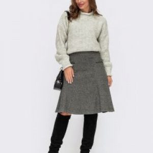 купить Юбка Dressa 55587 52 Серая (2000405811476_D)