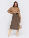 купить Юбка Dressa 55588 52 Коричневая (2000405816051_D)