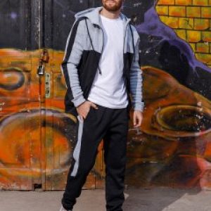 купить Спортивный костюм ISSA PLUS GN-442 M Темно-серый/серый (issa2007682109791)