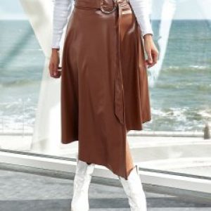 купить Юбка из искусственной кожи Jaklin 370 XXL Коричневая (4821000093511)