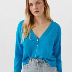купить Кардиган Stradivarius 01612730050 M Голубой