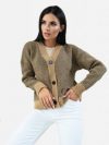 купить Кардиган Larionoff Galaxy159 42-46 Кэмэл с черным (Lari2000405795752)