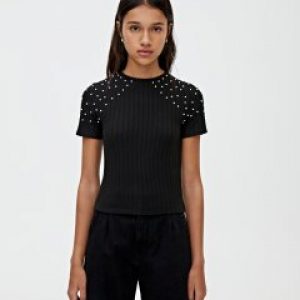 купить Футболка Pull & Bear 5234/307/800 XS Черная (SZ05234307800017)
