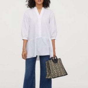 купить Туника H&M 0817079-1 M Белая (СА2000001885130)