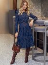 купить Платье Dressa 55989 52 Темно-синее (2000405836578_D)