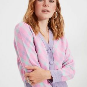 купить Кардиган Trendyol TWOAW22HI0023 L Lila (8683043286345)