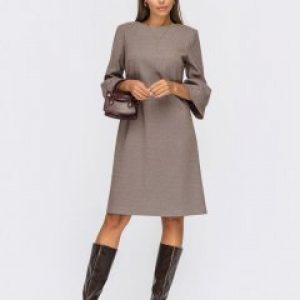 купить Платье Dressa 55427 46 Коричневое (2000405808094_D)