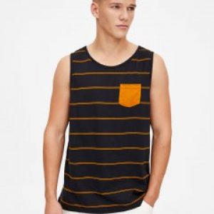 купить Майка Pull & Bear 9230/596/800 S Синяя в полоску (09230596800024)