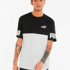 купить Футболка Puma Power Colorblock Tee 84738901 L Puma Black (4064535394931)