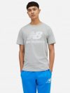 купить Футболка New Balance Essentials Stacked Logo MT01575AG L Серая (193362688310)