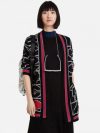 купить Кардиган Desigual 19WWJF37-2000 L Черный с принтом (8434486861916)