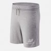 купить Шорты New Balance Essentials Stacked Logo MS03558AG M Серые (194389365031)