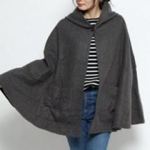 купить Пончо Desigual 19WAIF08-2024 U Серое с принтом (8434486856653)