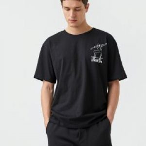 купить Футболка Koton 2YAM14802OK-999 XL Черная (8682661242573)