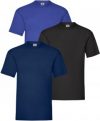 купить Футболка Fruit of the loom 06136513632 S 3 шт Синий/Черный/Темно-синий
