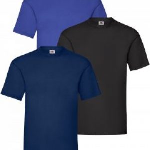 купить Футболка Fruit of the loom 06136513632 S 3 шт Синий/Черный/Темно-синий