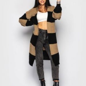 купить Кардиган Larionoff Brooklyn 42-46 Кэмэл с черным (Lari2000405620535)