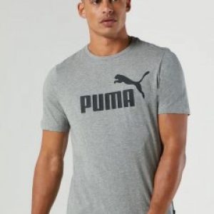 купить Футболка Puma Ess Logo Tee 58666603 M Medium Gray Heather (4063697404564)